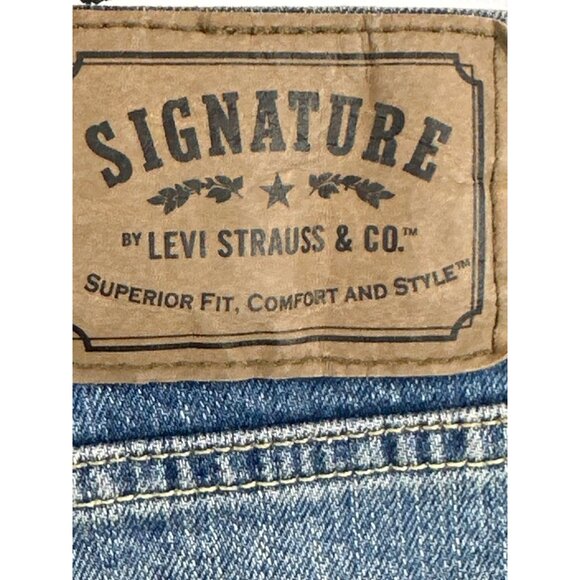LEVIS SIGNATURE ATHLETIC FIT MENS DENIM JEAN SHORTS SIZE W40 LIGHT WASH COTTON B - Picture 7 of 8